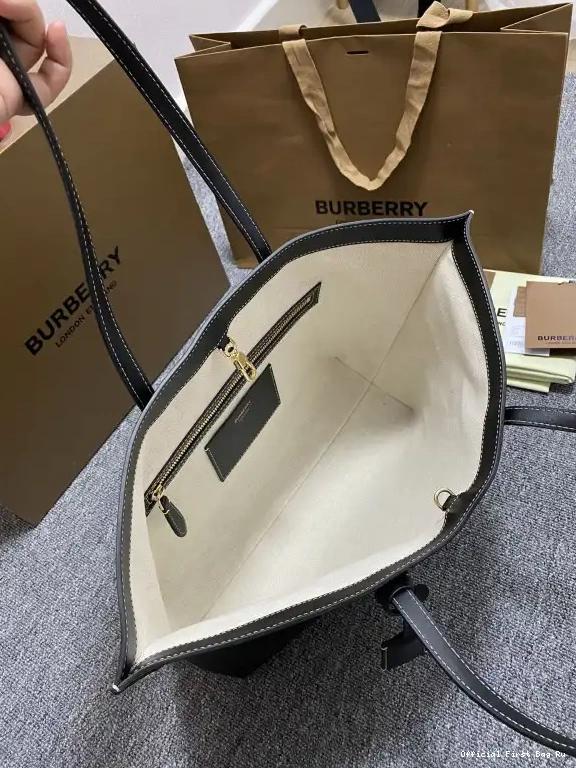 Official First Bag Ru BURBERRY bag-34*14*28CM Medium Tote Check 0609
